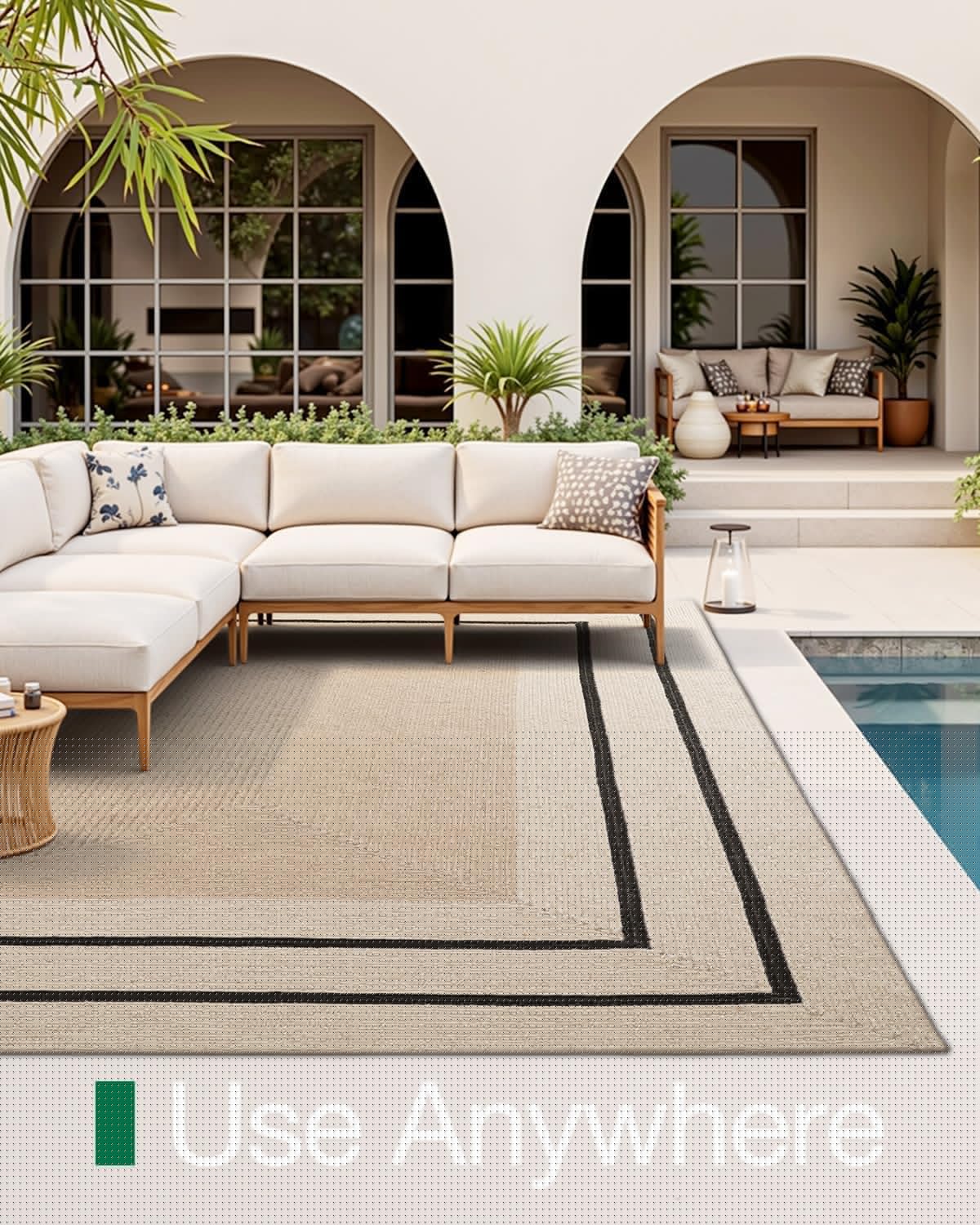 LUMI 5x8 Jute Area Rug for Living Room, Natural Braided Woven Rugs Non Slip, Neutral Carpets No Shedding, Durable for High Traffic, Dining Room, Indoor, Outdoor, Patio