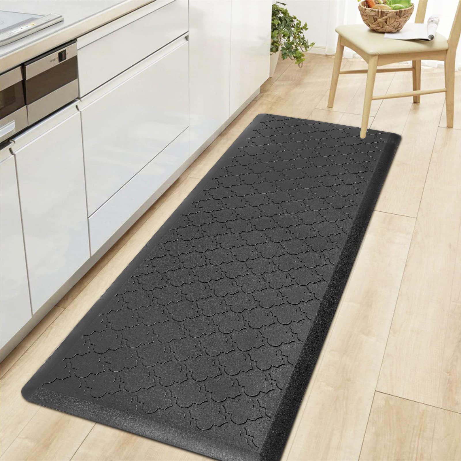 HEBE Kitchen Mat Cushioned Anti Fatigue Kitchen Floor Mat Runner 20"x60" Non Slip Kitchen Mats for Floor Waterproof Kitchen Rugs and Mats Comfort Mat for Standing Desk,Sink,Laundry