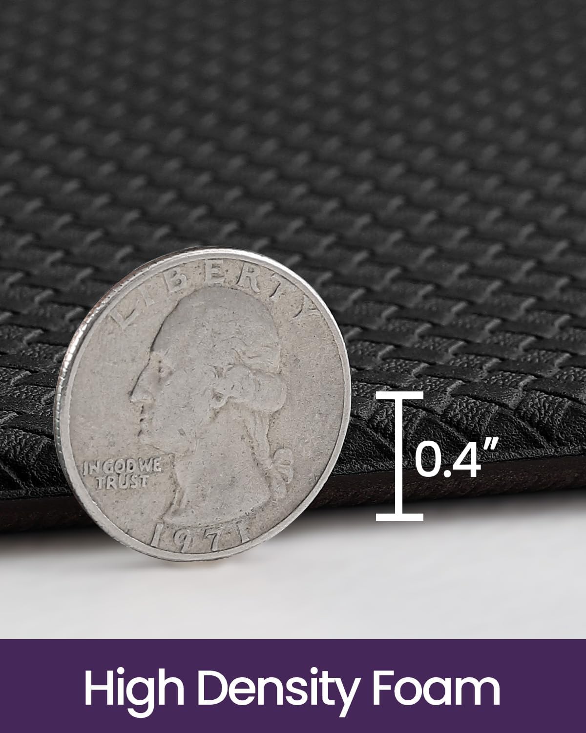 DEXI Kitchen Floor Mats Cushioned Anti Fatigue,17x59, Standing Runner Rug Waterproof, Comfort Memory Foam Padded for Front Sink Laundry, Black