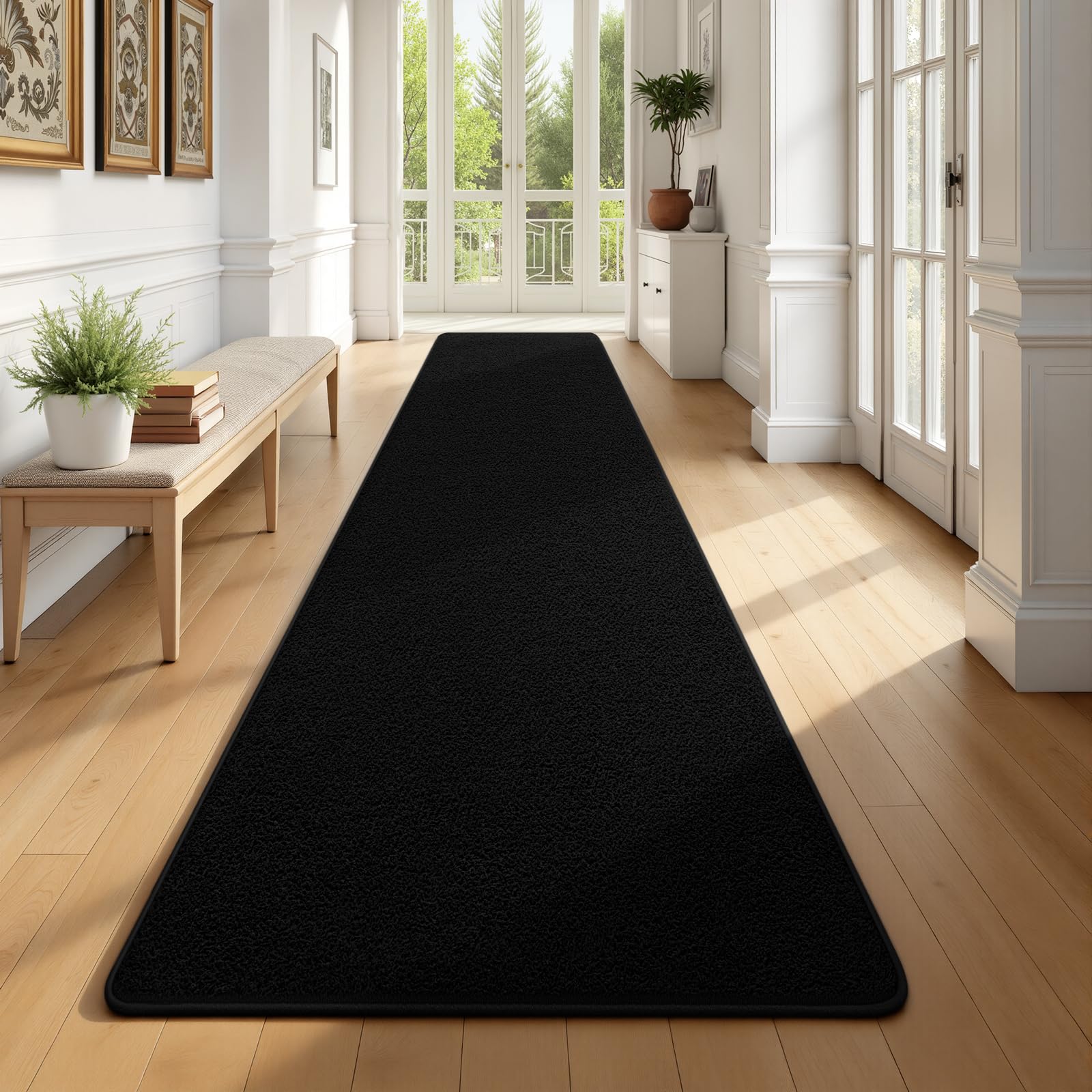 Large Modern Area Rugs for Living Room Bedroom, 6x9 Feet Dark Grey Ultra Soft Solid Thickened Memory Foam Indoor Minimalist Carpets, Non-Slip Comfy Rugs for Boys Girls Nursery Kids Room Home Décor