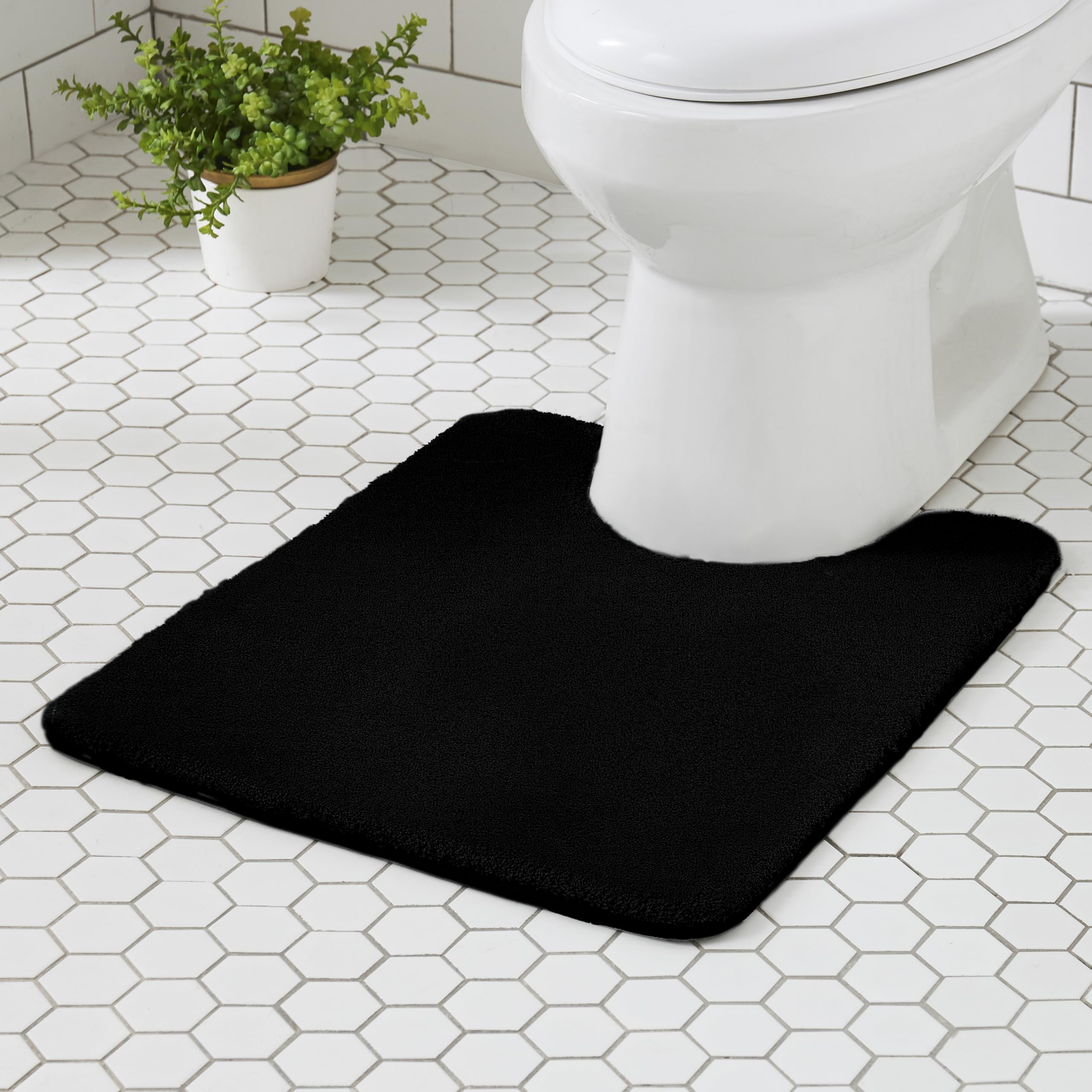 MINIDEAR Bathroom Rugs 36x24 Light Gray - Thick Memory Foam Bath Mat, Ultra Soft & Plush Fluffy, Non-Slip, Quick Dry, Absorbent Washable Floor Microfiber Mat for Tub, Home Decor Accessories