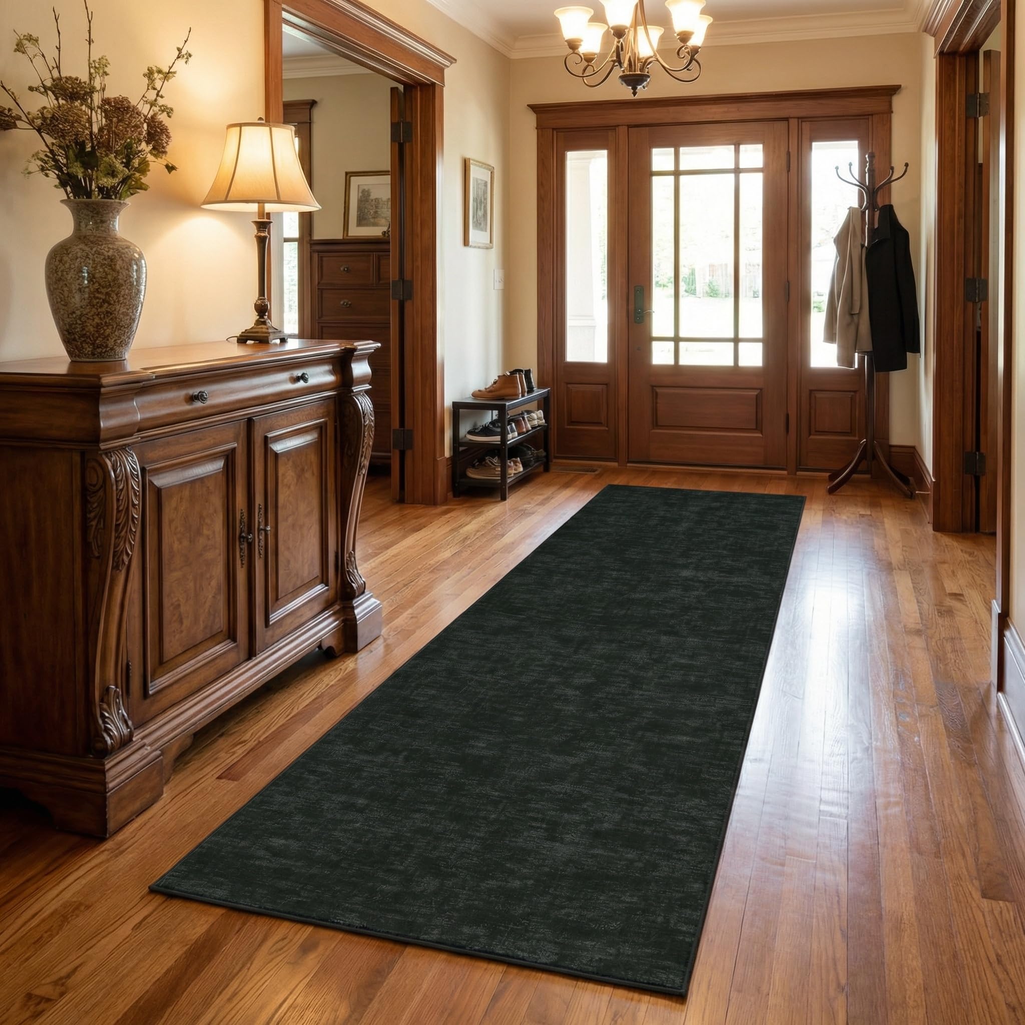 Garvee Modern Solid Rugs for Living Room 8x10 Washable Rug Large Non Slip Low Pile Foldable Carpet Ultra Soft Non-Shedding Stain-Resistant Floor Mat for Bedroom Playroom Nursery Office Dorm Cream