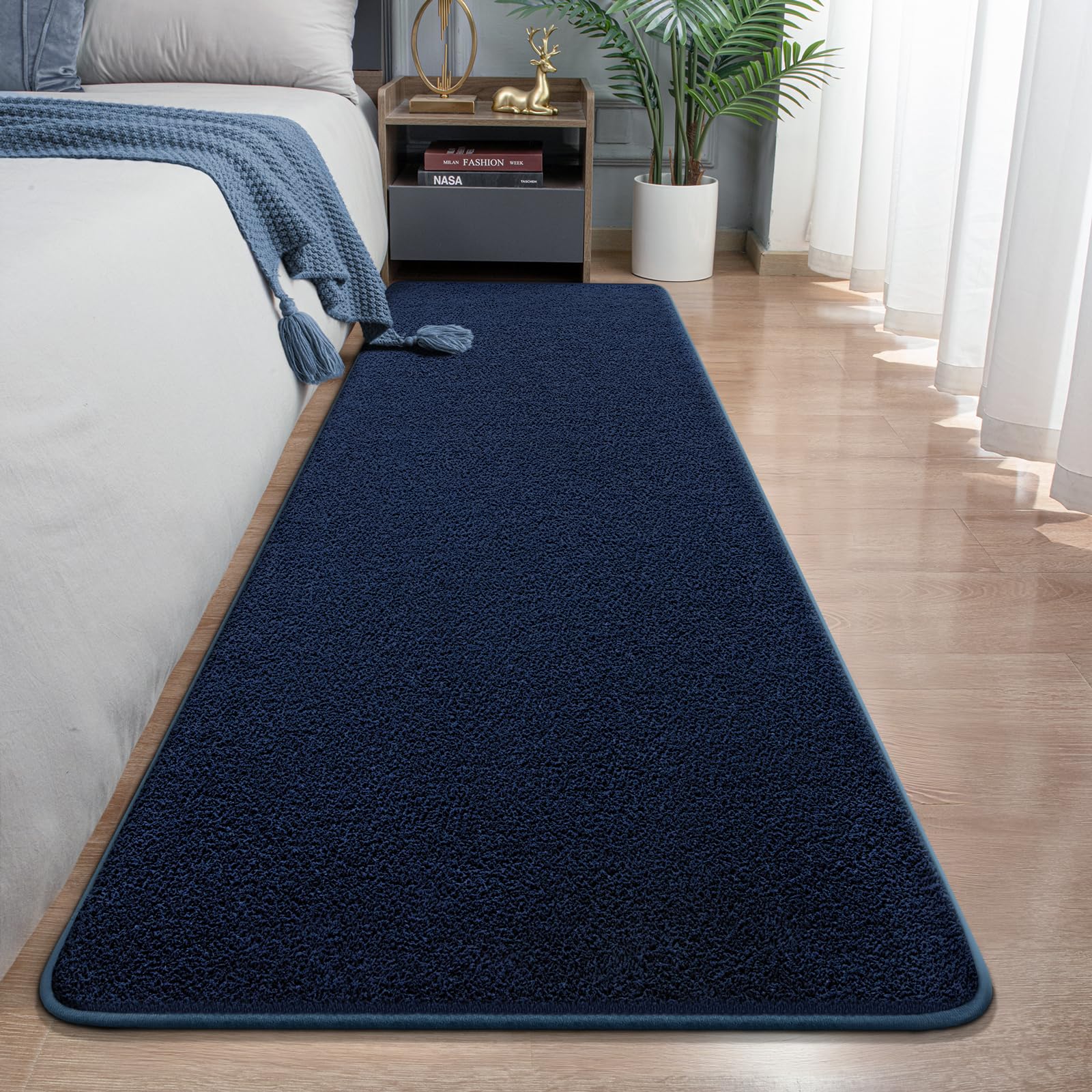 Large Modern Area Rugs for Living Room Bedroom, 6x9 Feet Dark Grey Ultra Soft Solid Thickened Memory Foam Indoor Minimalist Carpets, Non-Slip Comfy Rugs for Boys Girls Nursery Kids Room Home Décor