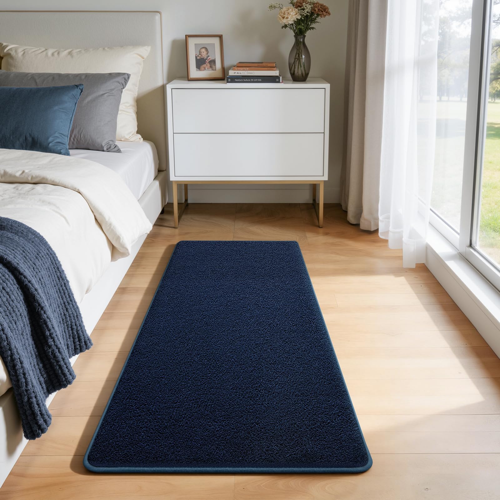 Large Modern Area Rugs for Living Room Bedroom, 6x9 Feet Dark Grey Ultra Soft Solid Thickened Memory Foam Indoor Minimalist Carpets, Non-Slip Comfy Rugs for Boys Girls Nursery Kids Room Home Décor