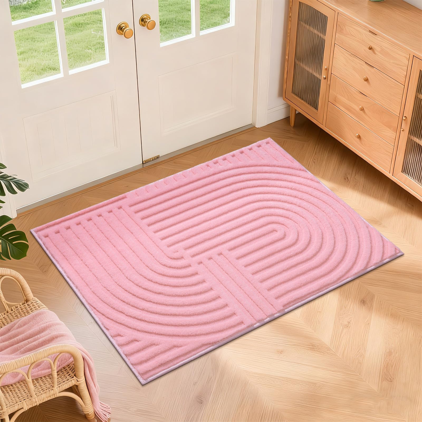 Pauwer 9x12 Washable Area Rugs for Living Room Modern Beige Solid Color Soft Fluffy Rugs for Bedroom Non Slip Boho Accent Indoor Mat Floor Carpet Cover for Kids Room Dining Room Kitchen Office