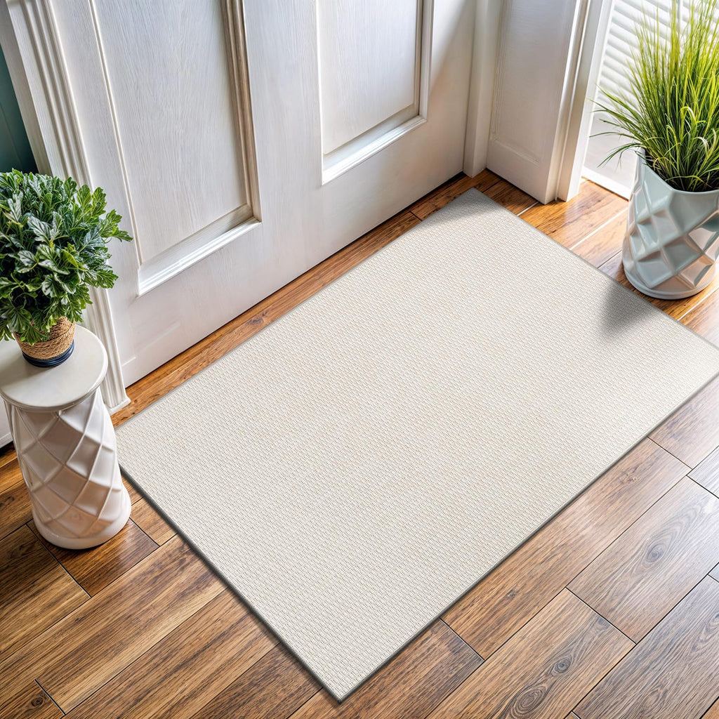 Washable Easy Jute Rug 5x7, Indoor Outdoor Rugs Natural Color Farmhouse Area Rugs for Living Room, Kitchen, High Traffic Area, Easy to Clean Solid Boho Woven Design Outside Carpet (5 X 7 Natural)