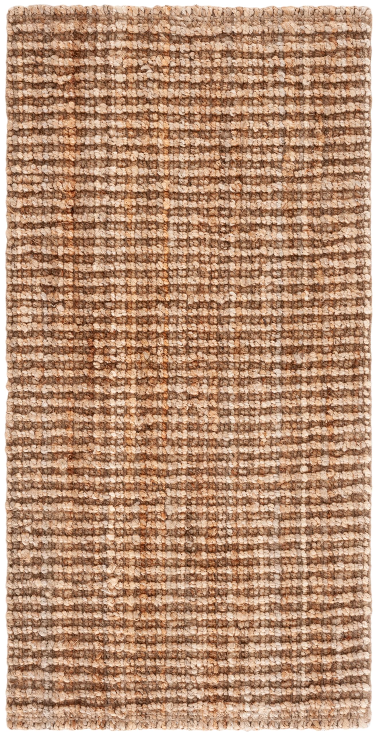 SAFAVIEH Area Rug 9x12 - Natural Fiber Collection - Large - Natural Brown, Handmade Jute, Farmhouse Style, Chunky Textured Thick Pile (NF447A)