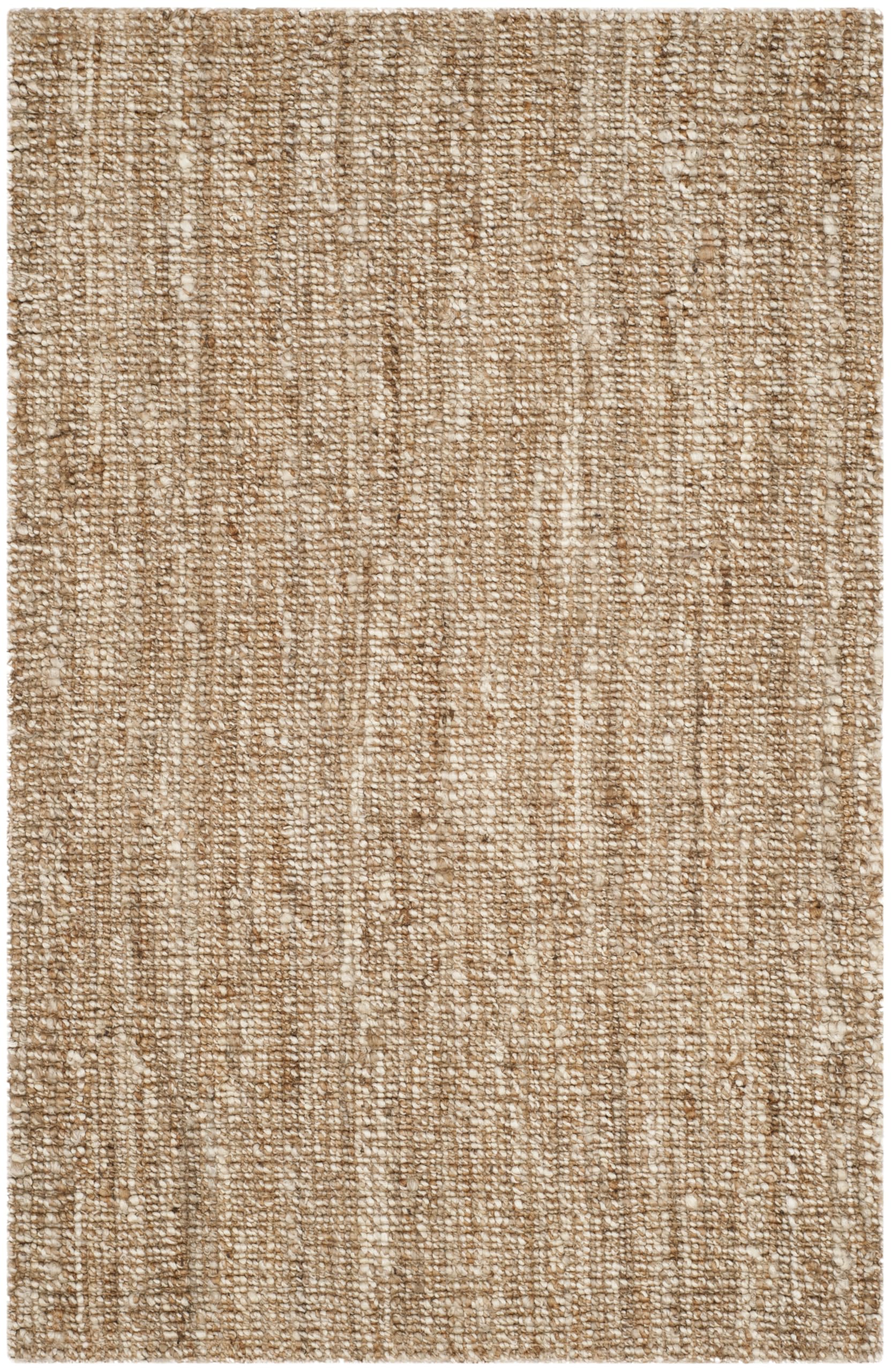 SAFAVIEH Area Rug 9x12 - Natural Fiber Collection - Large - Natural Brown, Handmade Jute, Farmhouse Style, Chunky Textured Thick Pile (NF447A)