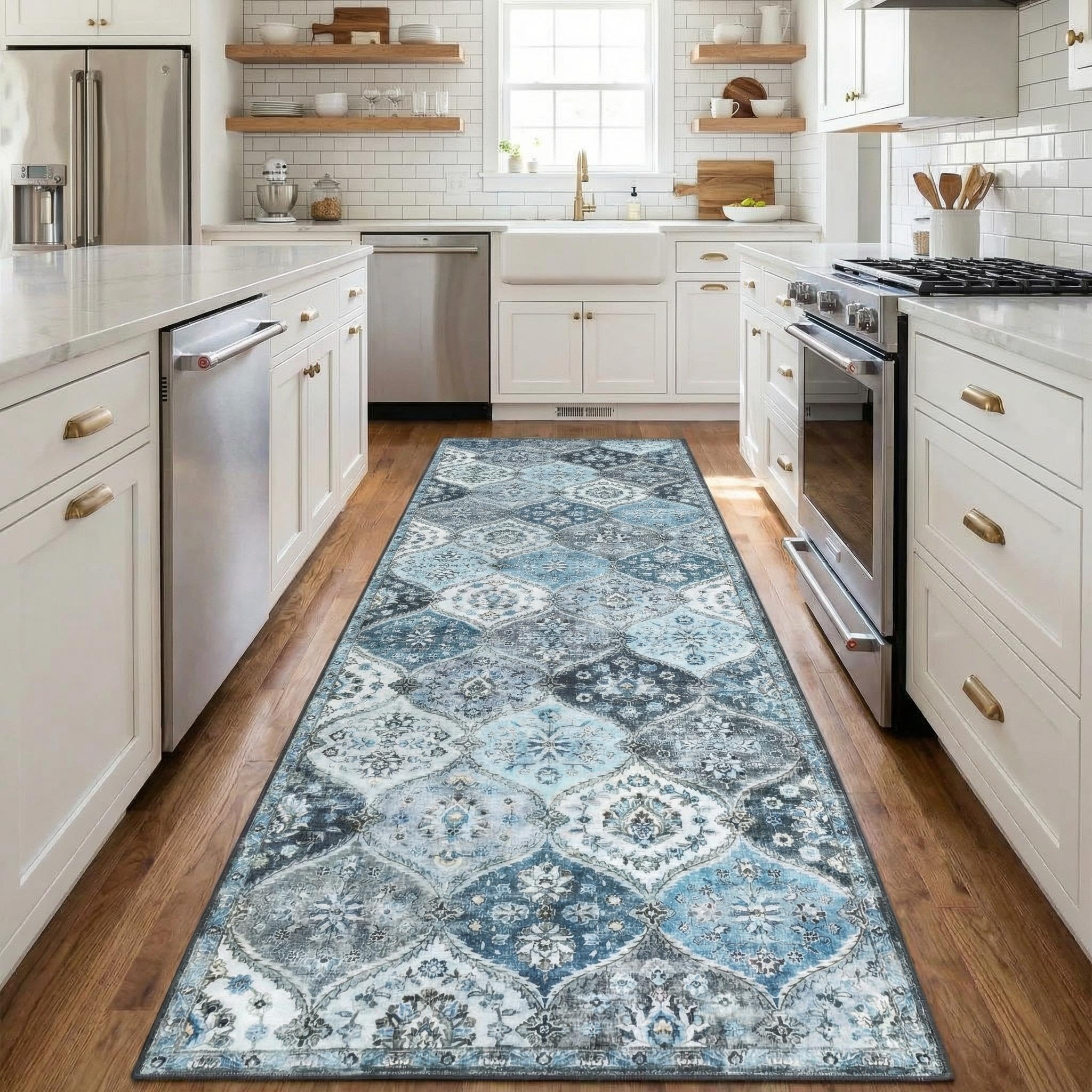 Garvee Modern Solid Rugs for Living Room 8x10 Washable Rug Large Non Slip Low Pile Foldable Carpet Ultra Soft Non-Shedding Stain-Resistant Floor Mat for Bedroom Playroom Nursery Office Dorm Cream