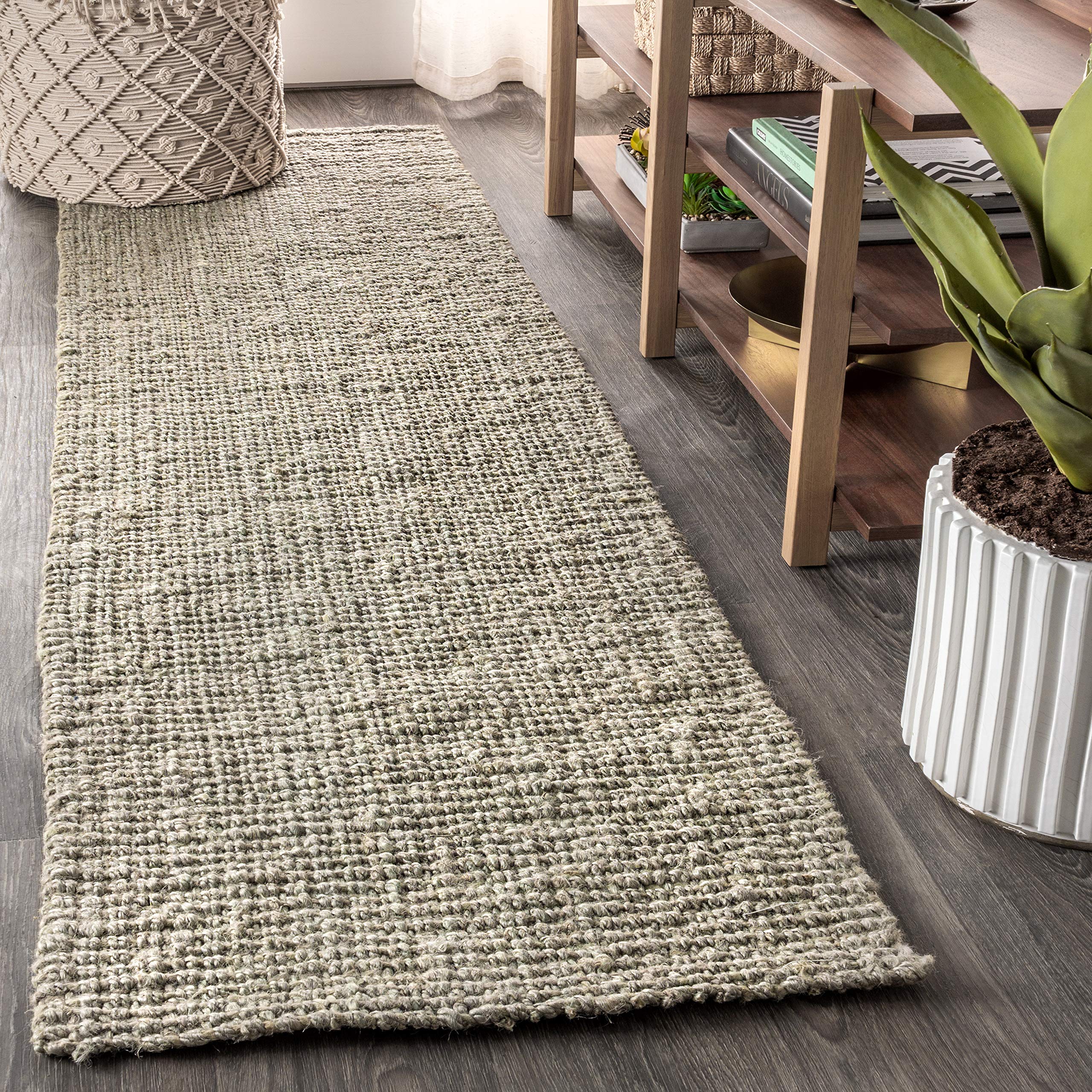 JONATHAN Y Pata Hand Woven Chunky Jute Light Ivory Indoor Area Rug, 5x8, Bohemian, Rustic, Cottage, Easy-Cleaning for Living Room, Bedroom, Kitchen, Non-Shedding (NRF102B-5)