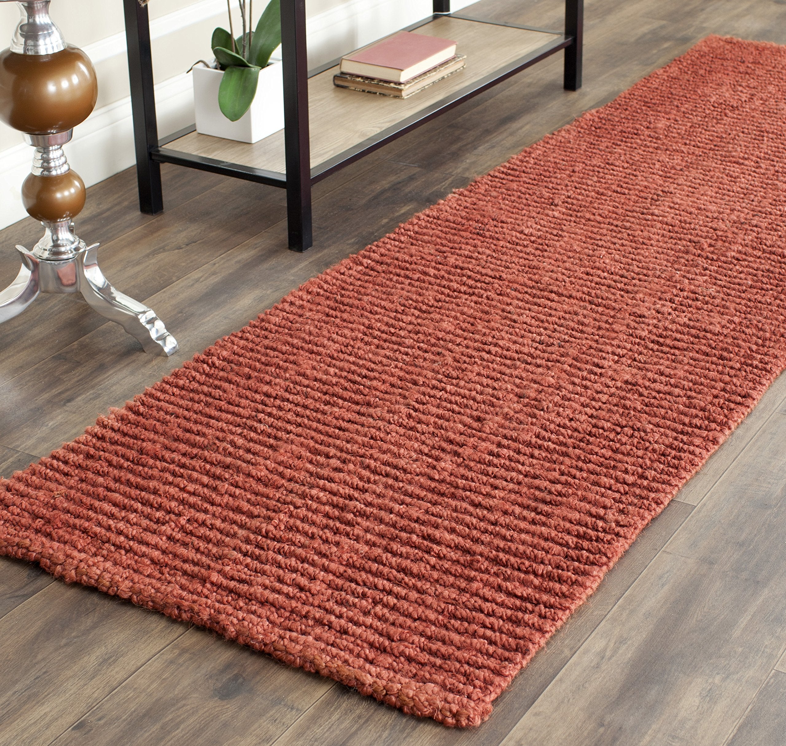 SAFAVIEH Area Rug 9x12 - Natural Fiber Collection - Large - Natural Brown, Handmade Jute, Farmhouse Style, Chunky Textured Thick Pile (NF447A)